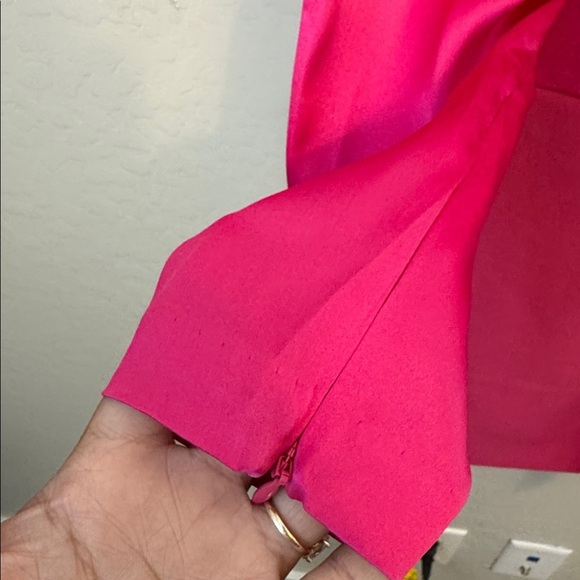 NWOT Cinq a Sept Layne Dress Faux Wrap Dress Pink Dahlia Size 2 - Picture 6 of 8